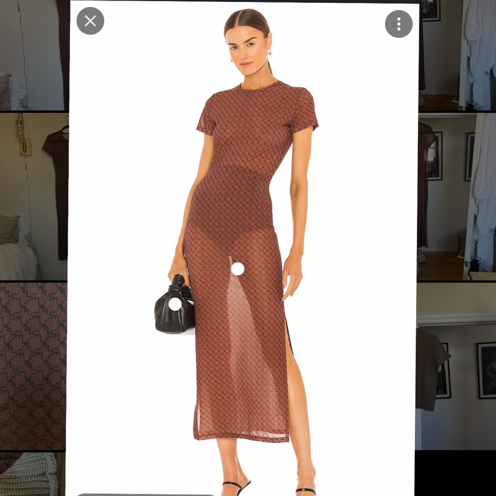 Miaou Billie Dress in Monogram, size Small